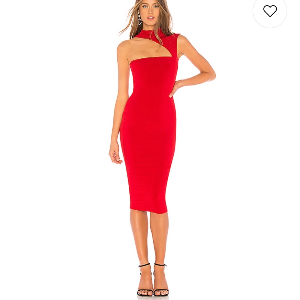 Nookie Charlize High Neck Midi Dress